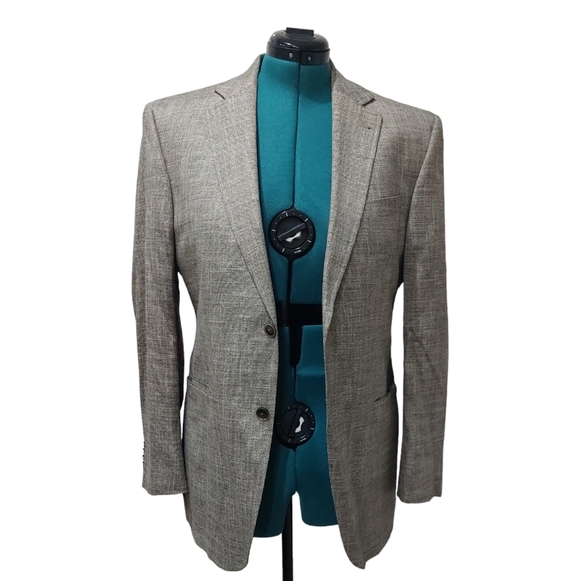 Cremieux Any Occasion Sports Coat Men's Size 41R Tan Two Button Classic Blazer - Picture 12 of 13